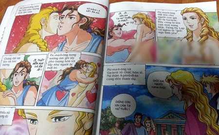 “Ngã ngửa” trước nội dung “bẩn” nhan nhản trên bao bì đồ ăn, sách báo… cho trẻ nhỏ